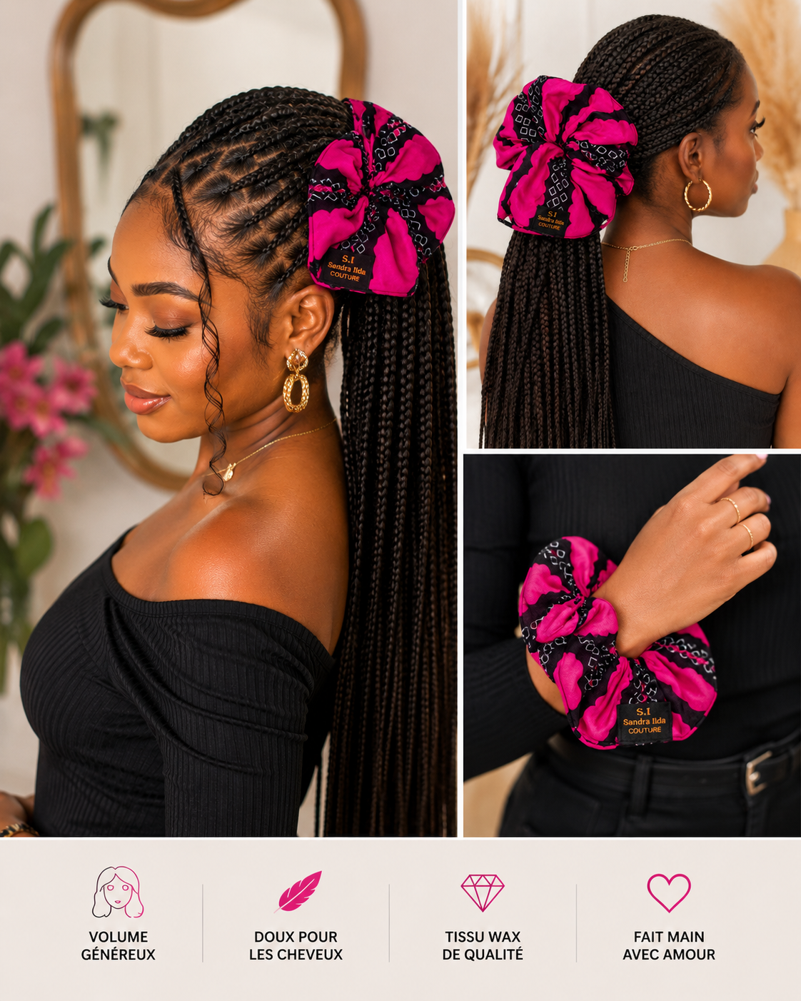 Maxi Chouchou  Wax Fuchsia – Volume Signature